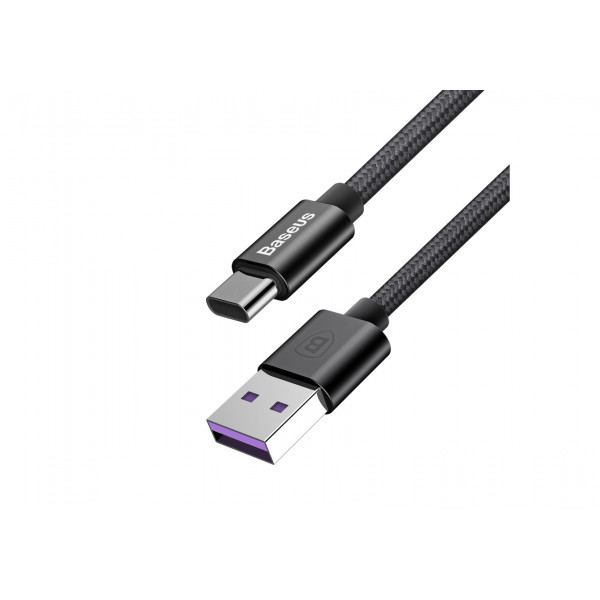 купить Кабель Baseus Type-C 1m 5A Black (CATKC-01) Speed QC Cable For Huawei в спб в магазине smartmarket-01